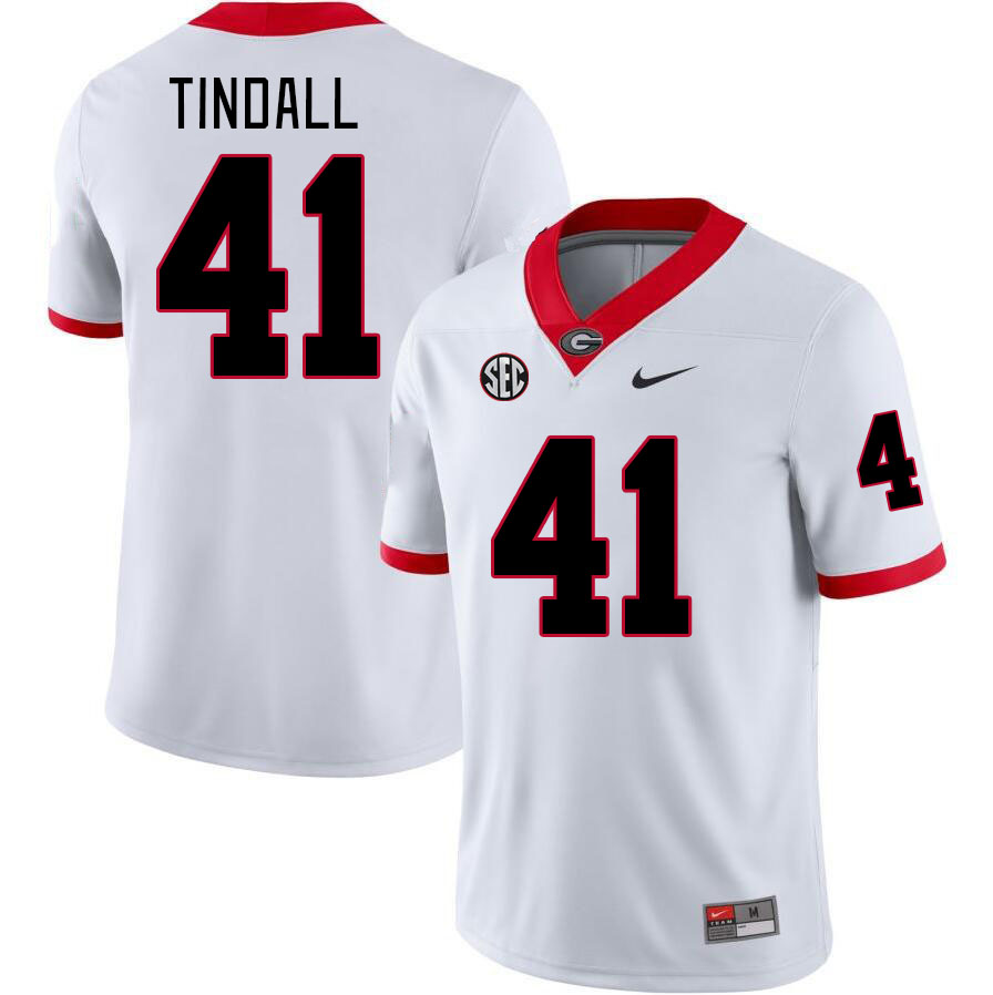 #41 Channing Tindall Georgia Bulldogs Jerseys Football Stitched-White